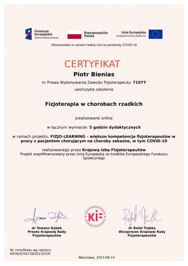 Fizjoterapia w chorobach rzadkich