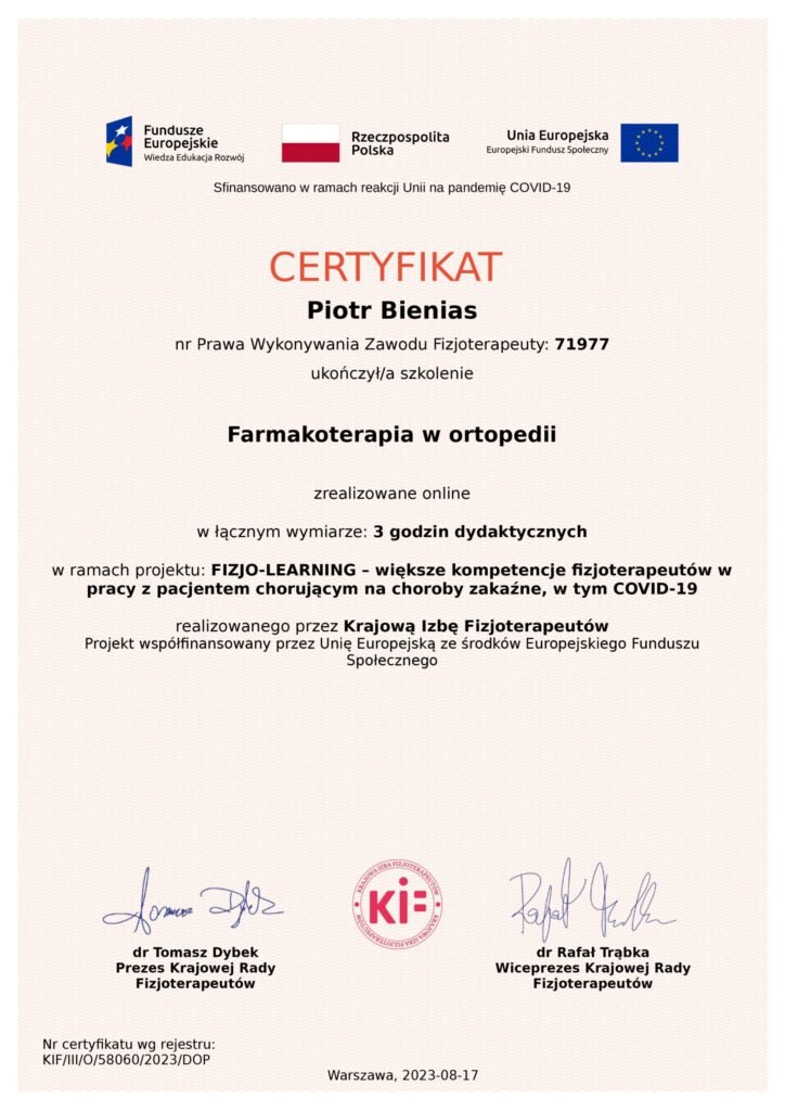 Farmakoterapia w ortopedii